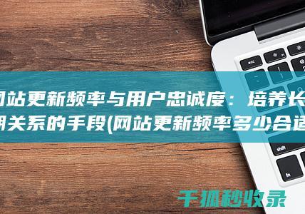 网站更新频率与用户忠诚度：培养长期关系的手段 (网站更新频率多少合适)