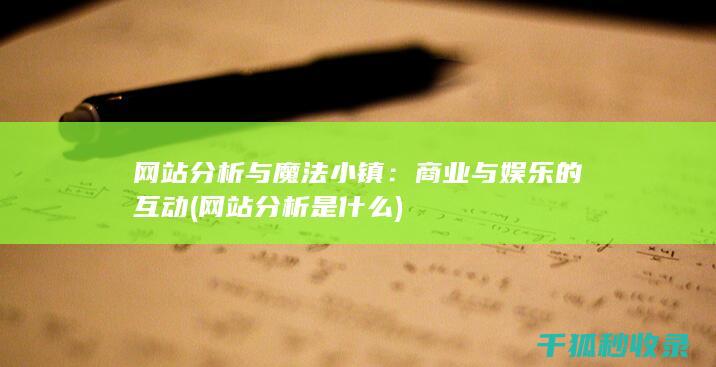 网站分析与魔法小镇：商业与娱乐的互动 (网站分析是什么)