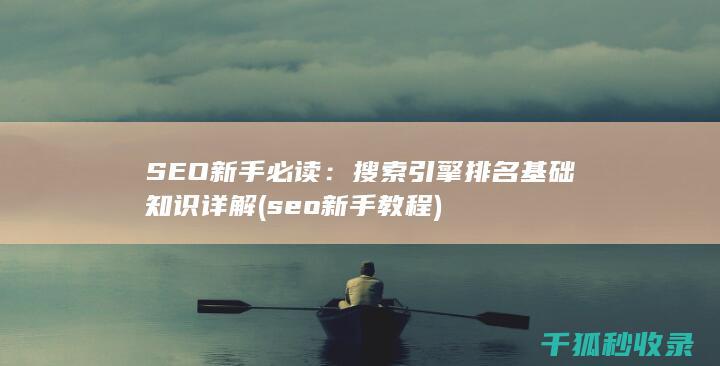 SEO新手必读：搜索引擎排名基础知识详解 (seo新手教程)
