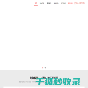 成都APP开发公司,APP定制,软件外包,小程序开发公司【麦鱼科技】